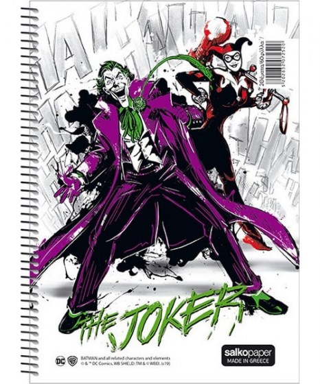 Τετράδιο Σπιράλ Salko The Joker 2 θέματα